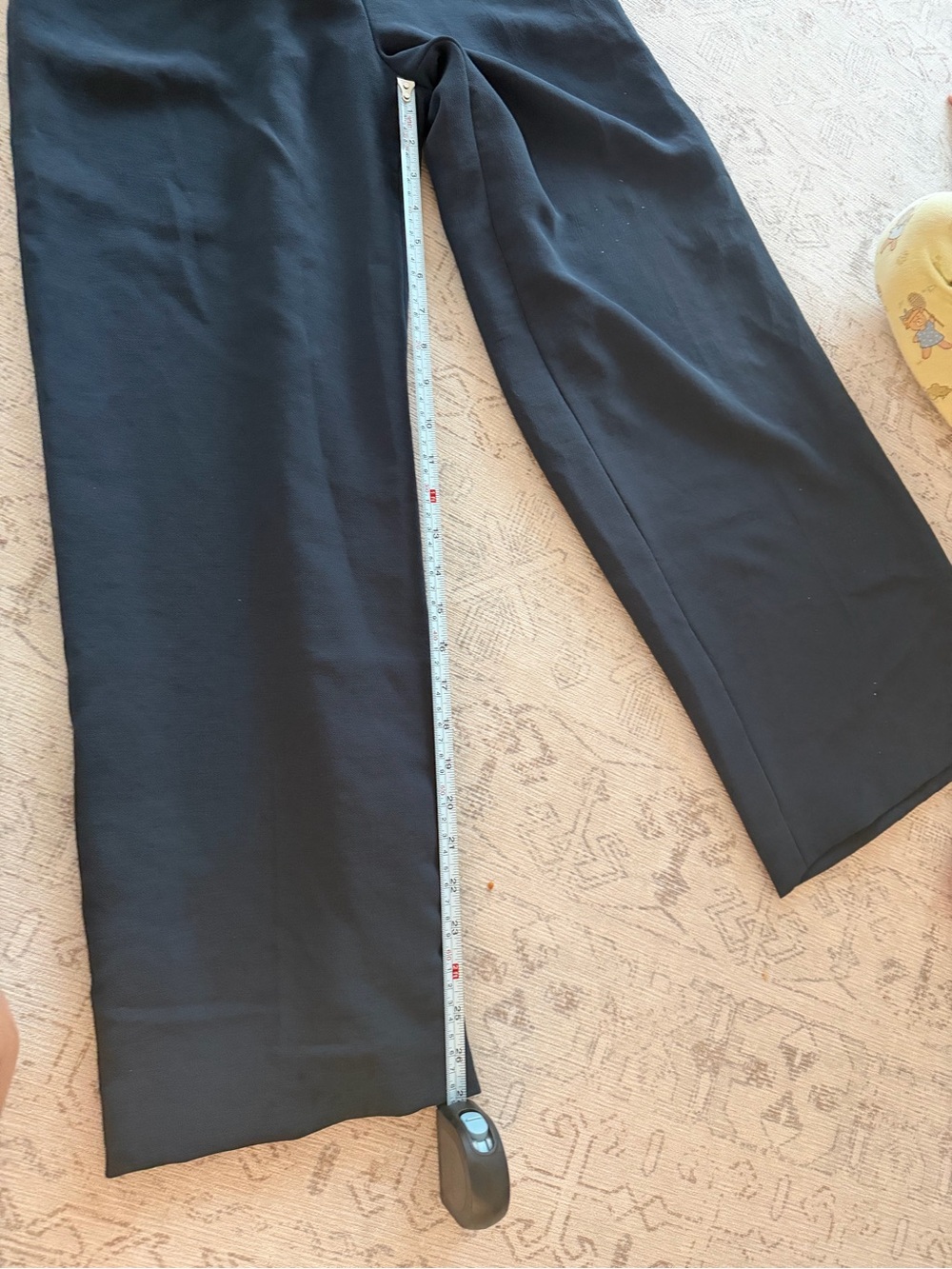 Aritzia Effortless pants Wider  in navy hemmed